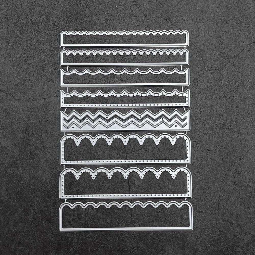 TEMU 1pc Embossing Card Border Dies For Card Making Scrapbooking Paper Crafting Die Cuts Border Stencil Template Molds For Paper Crafting Handmade Crafts Scrapbooking Supplies Album Decor
