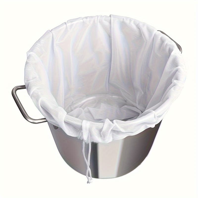 TEMU 2 Reusable Mesh Filter Bags Multi Functional Food , Juice, Tea, Nut Milk, Cold Extract Coffee Filters Foam Cloth Food Filter Bags