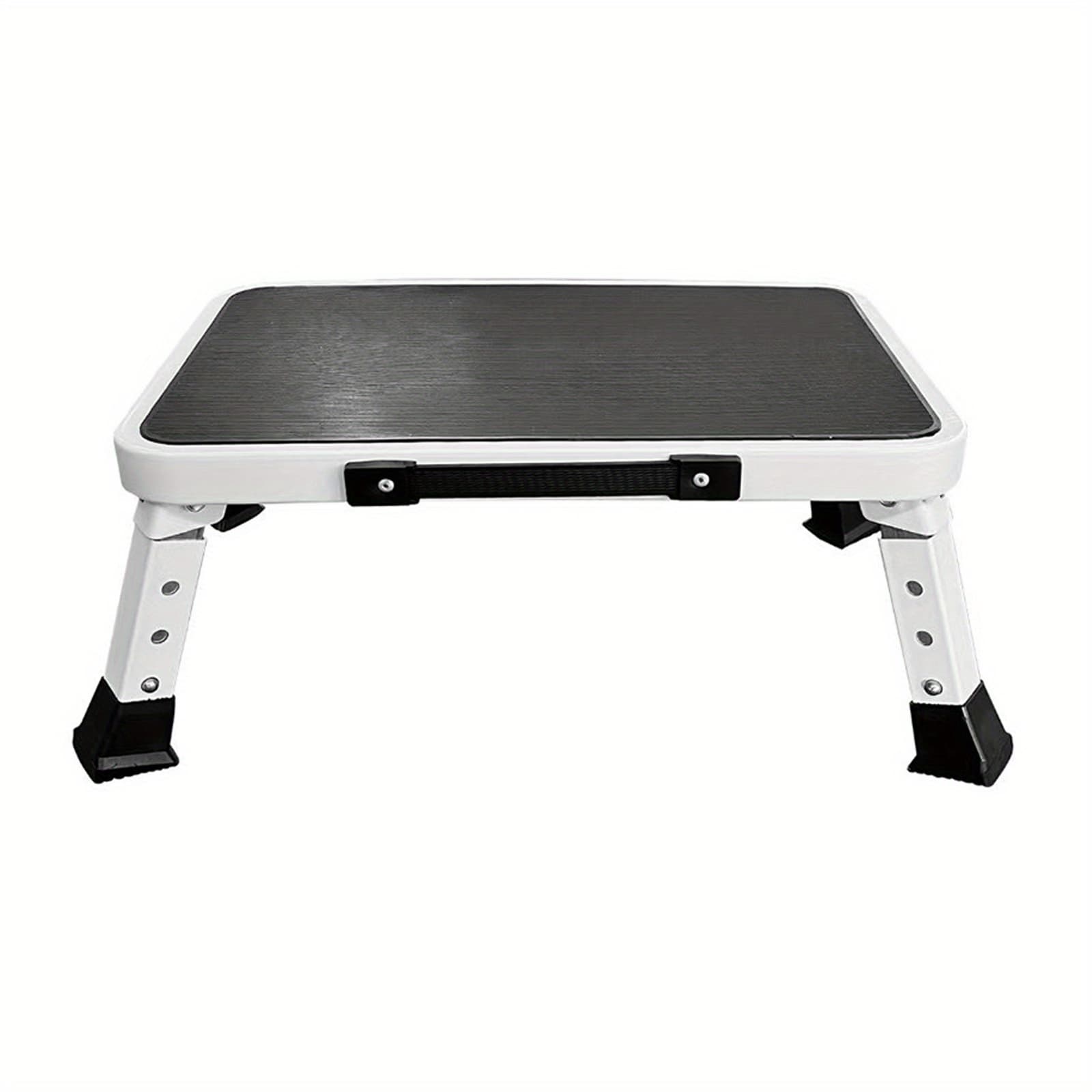 TEMU Heavy Duty Foldable - Wide Base Non-slip Rungs & Low-profile Design, Sturdy Metal Step Stool For,, Workshop - Compact Portable Ladder For S,, (/outdoor Use)
