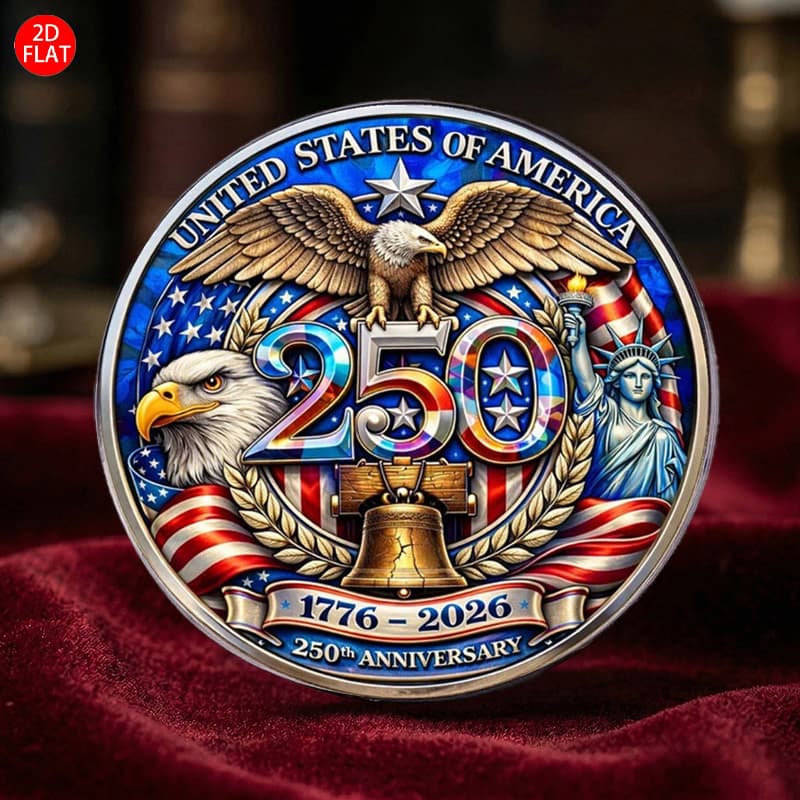 TEMU A Flat 2d American Brooch, A Piece By The 'historical Design' Series To Its 250th Anniversary. Its The Boundaries Of Festivals. Christmas, Halloween Or Valentine's Day, A Unique