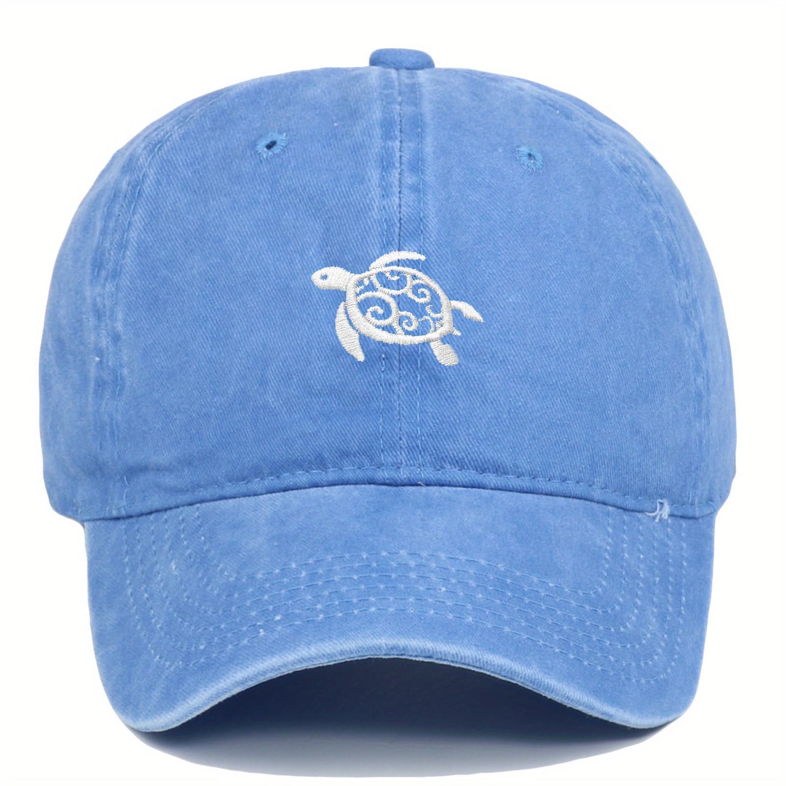 TEMU Turtle Pattern Baseball Washed Baseball Outdoor Casual Sun Hat Cute Travel Versatile Style