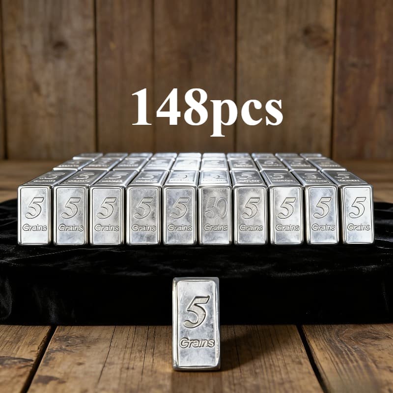 TEMU 148 Silver Bars - Miniature Silver Bars (2024 Usa) - - For A Friend
