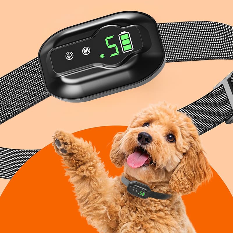 TEMU Dog Bark Collars For Small Dogs, Dog Vibration Bark Collar With Sound Control, .0, 5 Adjustable Levels, Rechargeable Long , Humane Training For Small Medium Large Dogs, Indoor Outdoor Use