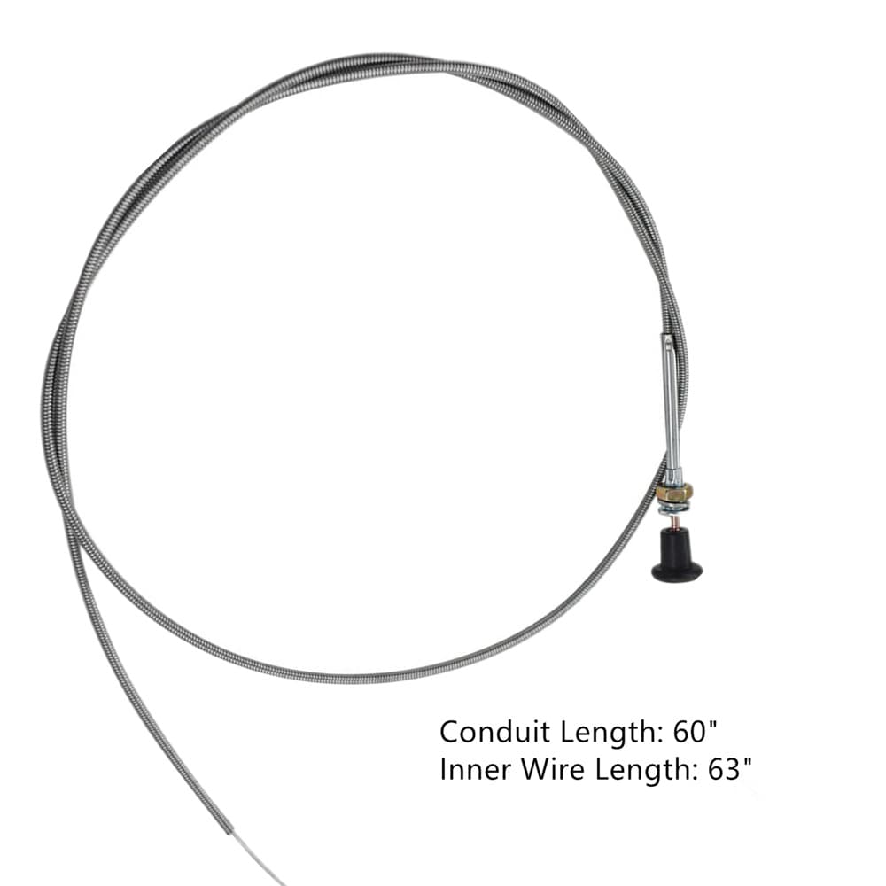 TEMU Rotary Universal Push Pull 237 Choke Cable 63 Inner 60 Conduit (2-3/ 4 Travel) Heavy Duty Outer