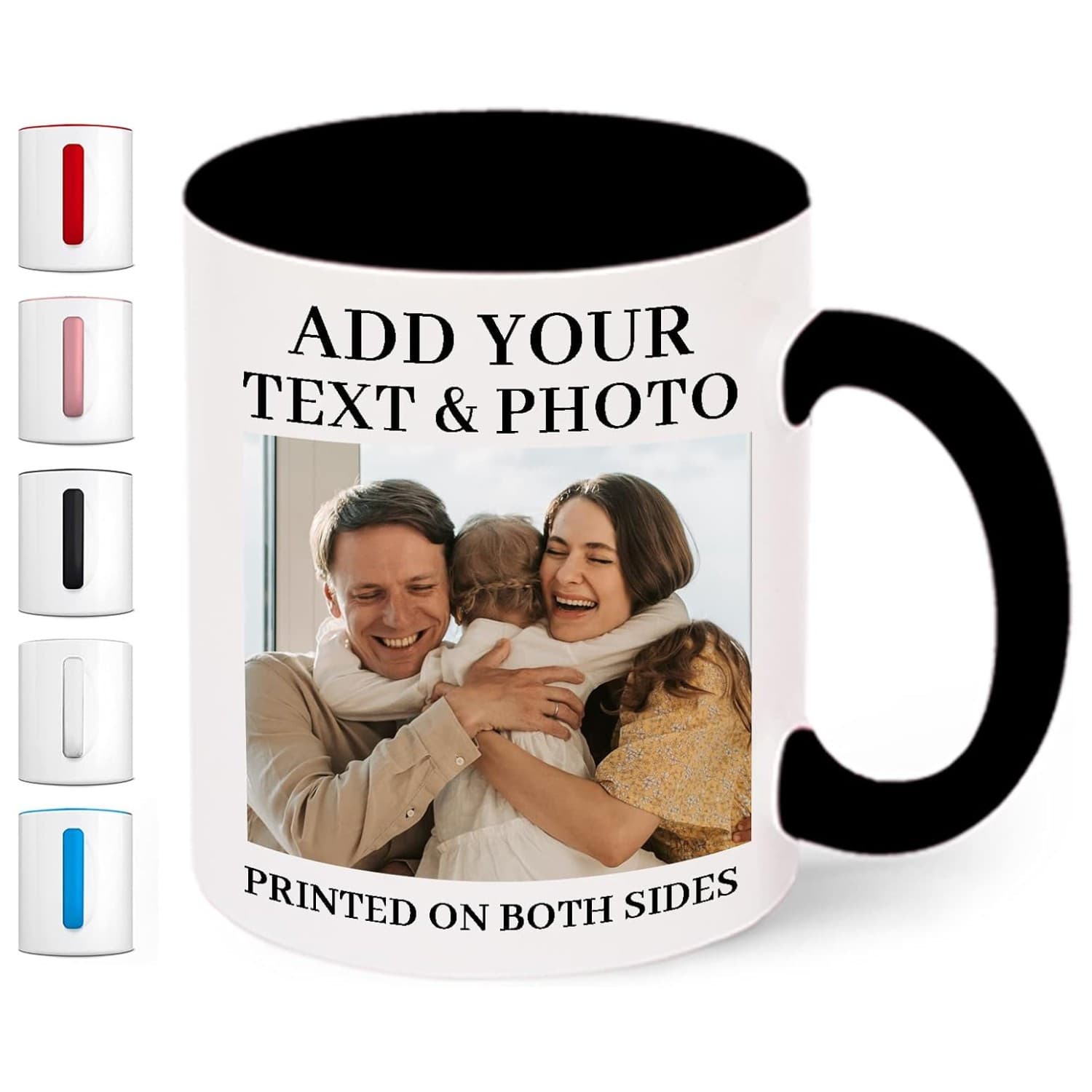 TEMU 1pc Personalized Photo & Text Coffee Mug - Custom Picture & Name 12oz , Your Own Photo For Boyfriend, Girlfriend, Best Friend - Ideal Gift For Christmas, Valentine's, Birthdays, - Hand Wash Only