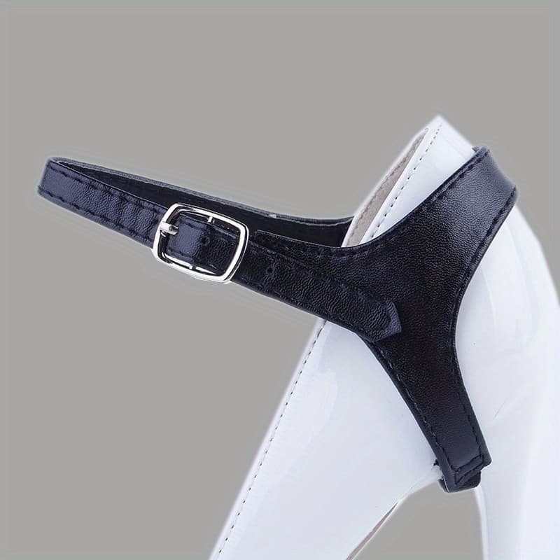 TEMU 2pcs Removable Shoelace High Heels With Ankle Strap To Prevent Shoelace From Falling Off And Not The Foot. Additions: Transparent, Nail-free Shoelace For Women