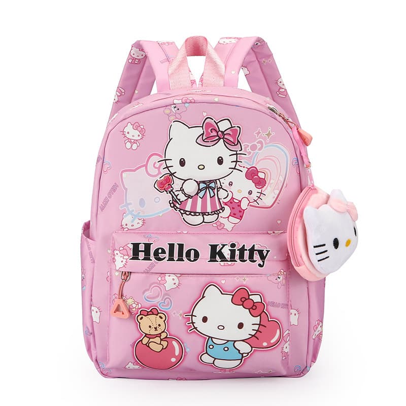 TEMU Backpack, Kuromi Theme Unisex Bag, Durable Nylon Material, Character Design With Adjustable Straps, Large Capacity, Lightweight And Comfortable, Suitable For Daily And Travel