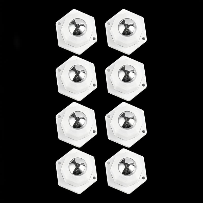 TEMU 8pcs Heavy Duty With Self-adhesive Suitable For Heavy Furniture, Wheels, Smooth-rolling Rollers For - For, Office, Commercial Use - Multi- Mobile Rollers