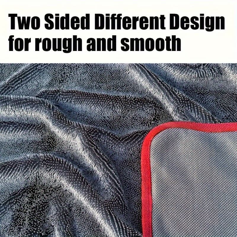 TEMU Extra Large Microfiber Car Drying Towel 23.62x35.43inch - Double-sided Ultra Absorbent Thickening Technology, High-absorbency Quick-dry Microfiber For Cars, Trucks, Boats