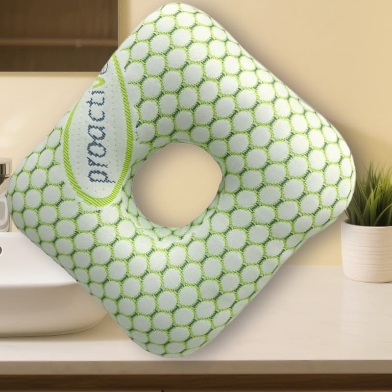 TEMU 1 Ergonomic Ear-piercing Pillow, A Neck Support Pillow With Holes, Hollowed-out Ear-shaped Design, Soft Filling, Ergonomically Designed To Ear Pain, Suitable For Short Breaks At Home And .