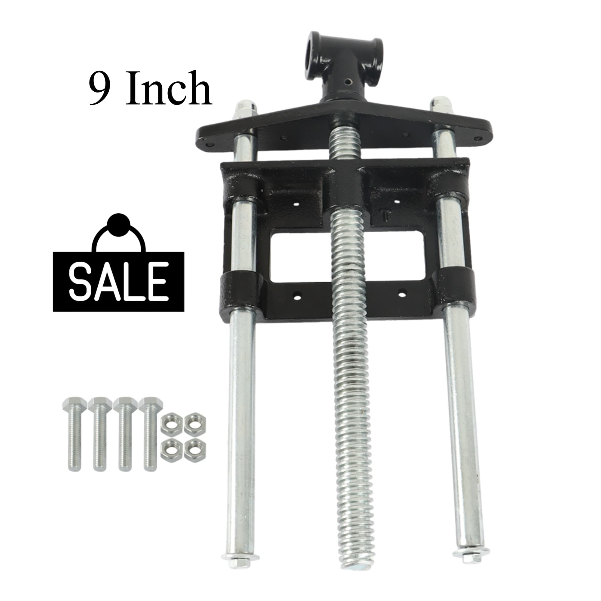TEMU 9-inch Woodworking Table Vise, Universal Vertical Bench Vise, Powerful Mechanical Bench Vise, Workbench Fixing Fixture Thickened Cast Iron
