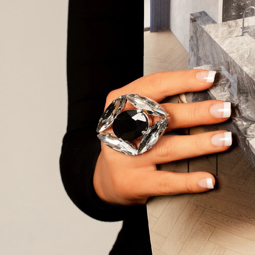 TEMU 1pc Of Retro Easy Square Ring Additions Teenager's Additions, For Teenager, For Teenager