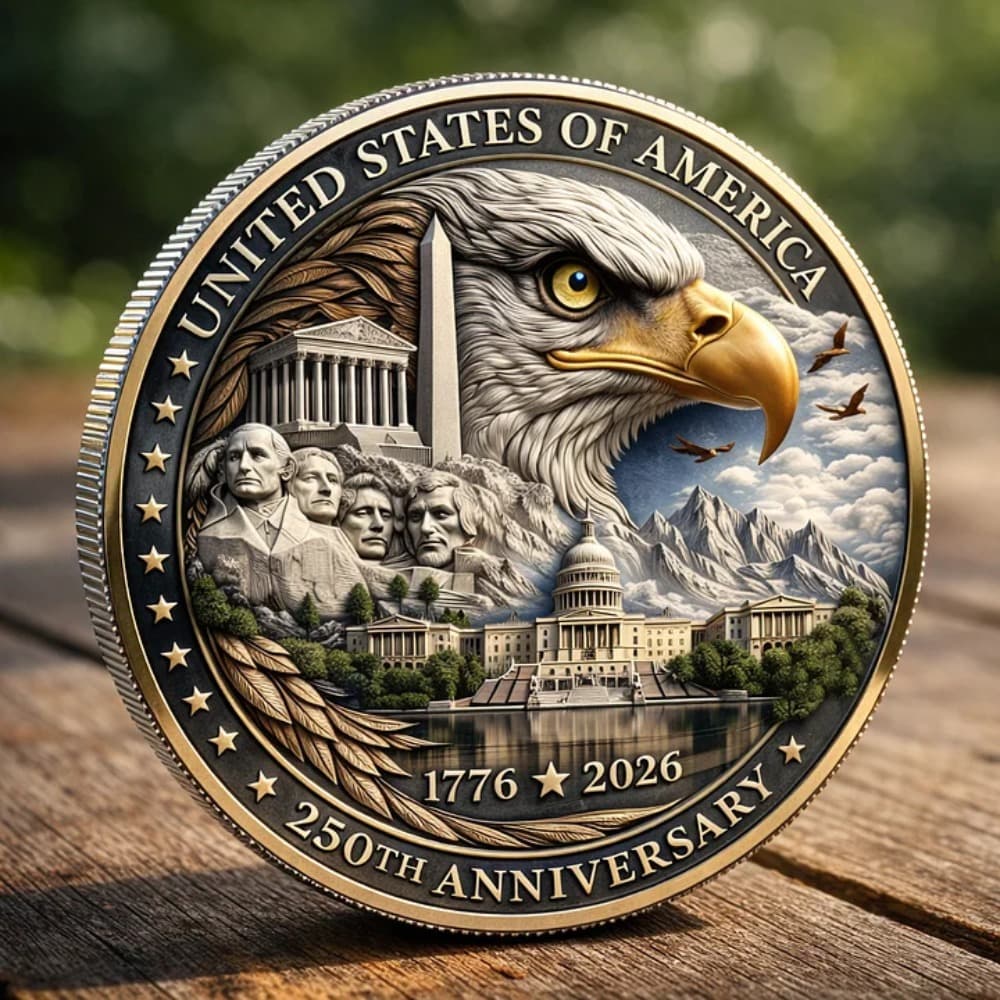 TEMU Christian Faith Coin - Double-sided Collectible With & Symbols, Or Commemorative Gift Suitable For Christmas, & Church Events, Holiday Souvenir For Family &