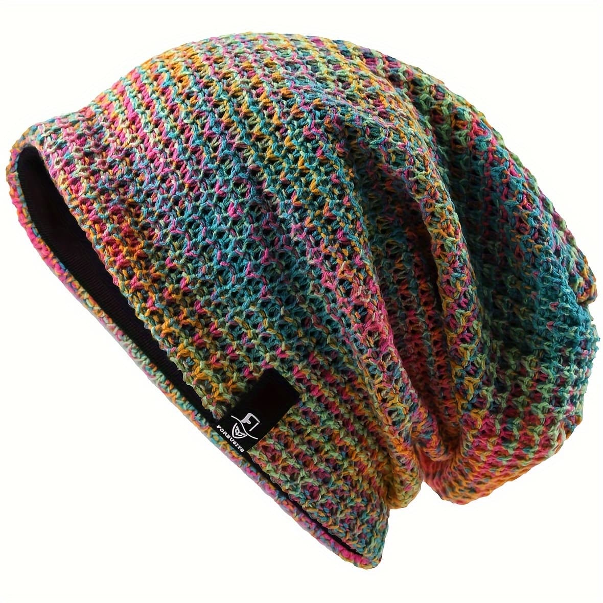 TEMU 1pc Of Women's Beanie Without A Brim, A Winter Beret Colorful And Warm, Perfect For Fashionable Headwear