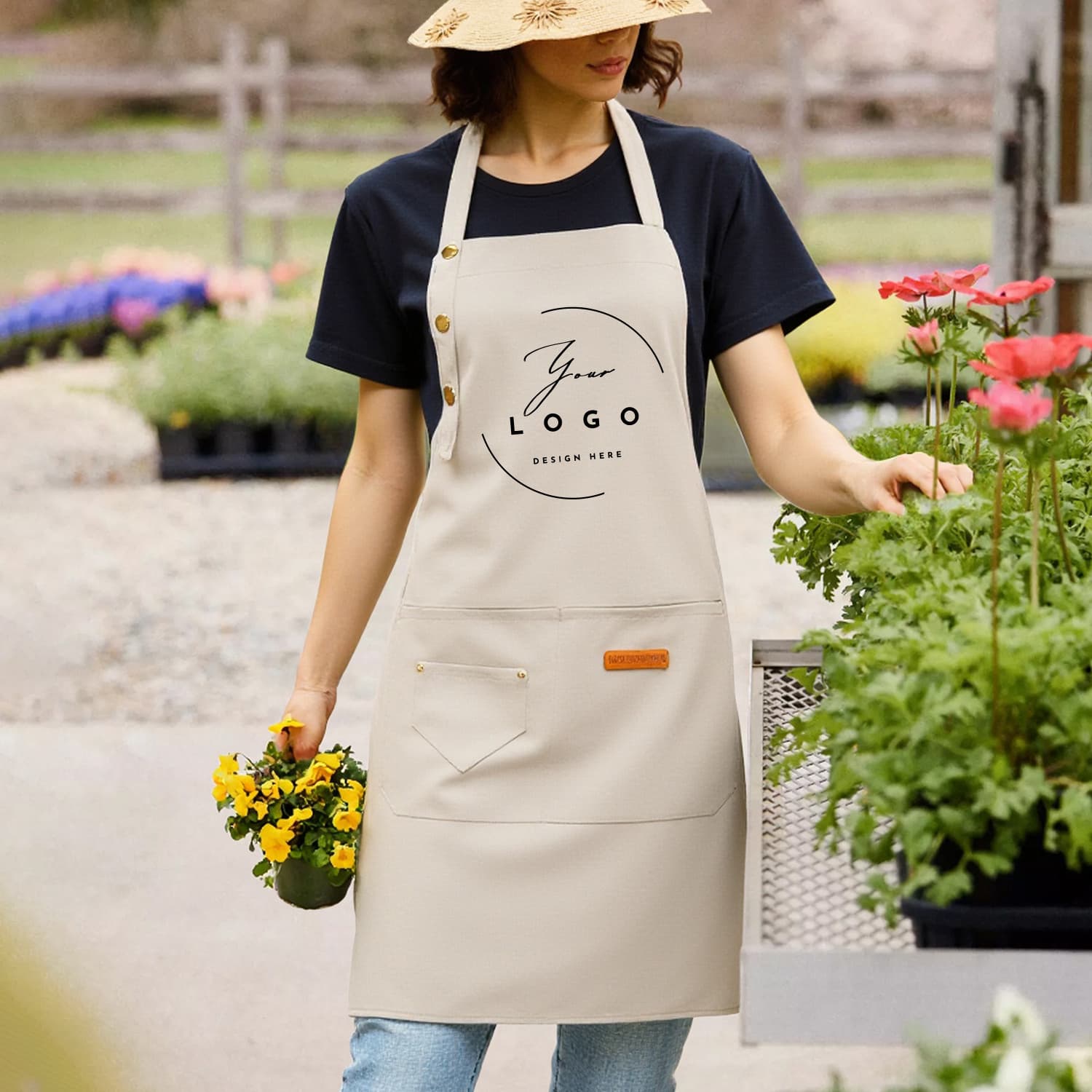 TEMU Personalized Printed Aprons For Individual Or Small Business Applications. Or Text To Design A For Barbershops, Coffee Shops, Bakeries, Home Kitchens, Or As A Meaningful And Gift