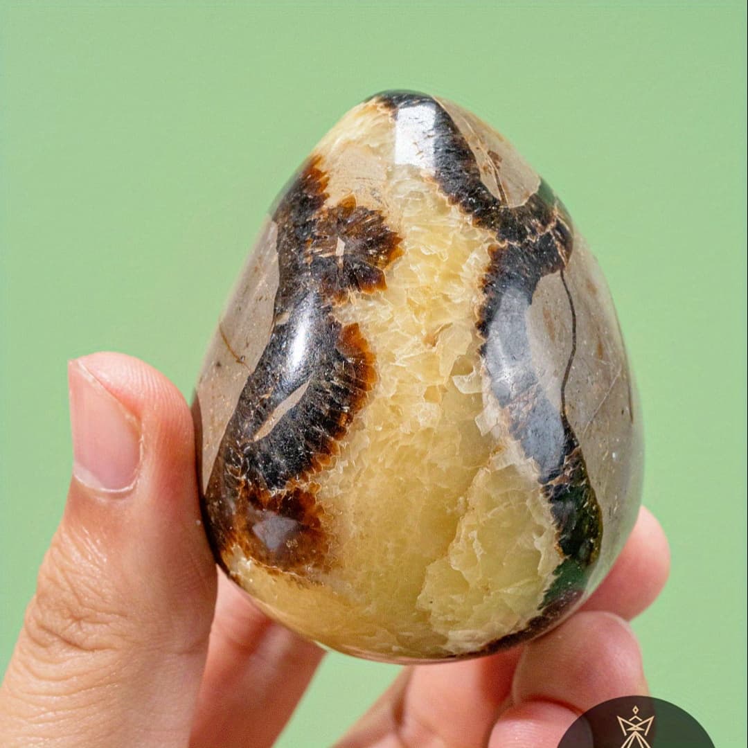 TEMU Unique Septarian Egg, Egg, Used For Home Decor, Holiday Gift, Collection, Jewelry Making