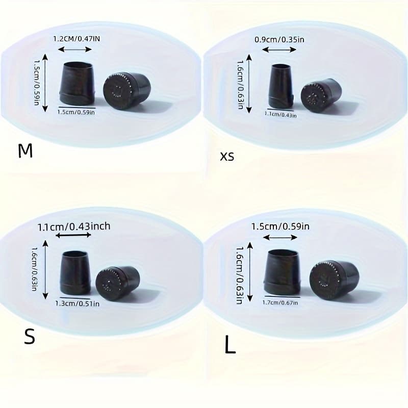 TEMU 8pcs High Heels Elegant Plastic Heel Cover-mute, Non-slip, Noise Reduction, , 4 Sizes