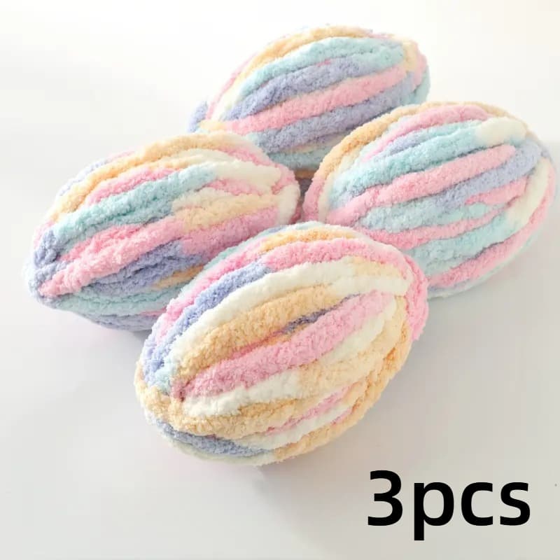 TEMU 3pcs Extra Thick Knitting Yarn, Perfect For Handmade Blankets, Scarves, Hats, Cat Beds, Ideal For , Cozy Blankets, Suitable For All Skill Levels And Ages, Great Gift For Mom