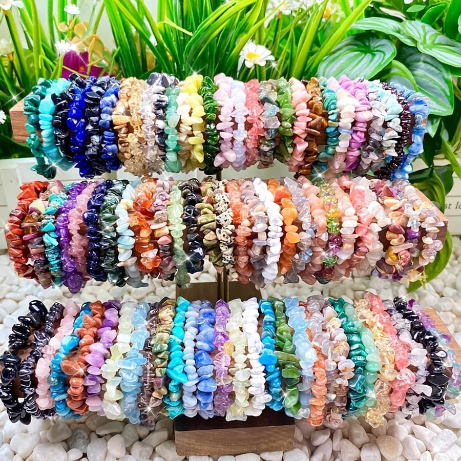 TEMU Christmas Gift Boho Beaded Bracelet Suit, Random 16 Bracelets Summer Beach Stone Beads Stackable Bracelet, Multicolor Boho Jewelry, Suitable For Daily And Holiday Wear