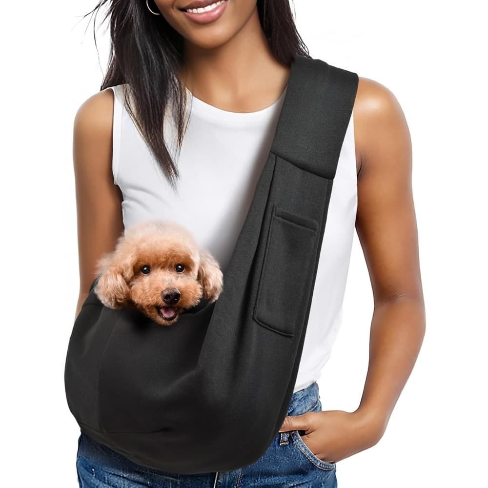 TEMU Small Dog Sling Carrier - Classic Pocket & Classic Strap - For 3 Lbs Pets