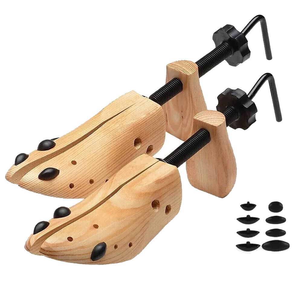 TEMU 2-way Wooden Shoe Stretcher Adjustable Size For Men And Women Shoe Expanders Enlarger, Woman's Size 9-13 And Man's Size 5-12