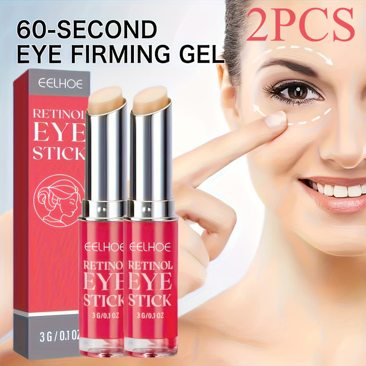 TEMU Retinol Eye Cream (2-pack): Lifting And Firming, Day And Night Use, Nourishing, Long-lasting Hydration - The For And Party Favors