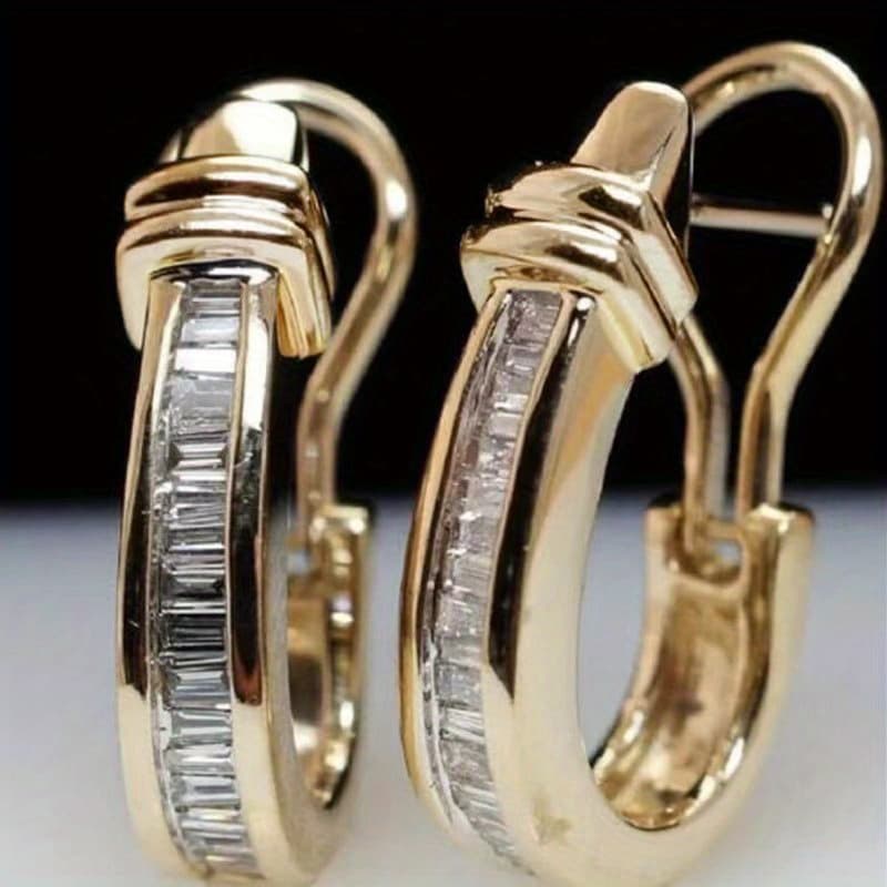 TEMU Fashion Jewelry Gifts, Light , Shiny -encrusted Rings, Pendant Earrings, Unique Personalized Design, Comfortable And Durable To Wear