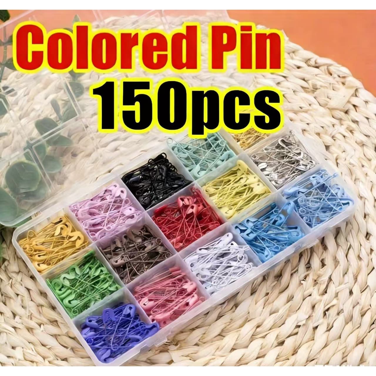 TEMU Colored Safety Pin Made Of 150 Stainless Steel - Sturdy, Insulated, Ideal For Manual, Sewing, And Tasks, As Well As Finishing Craft Supplies | Vivid Storage | Strong Fasteners
