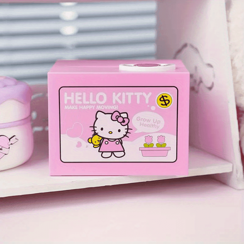 TEMU Hello Kitty Money Bank Penny Bank, Creative Coin Storage, No Battery Halloween Christmas Gift, Easter Birthday Gift Office Supplies
