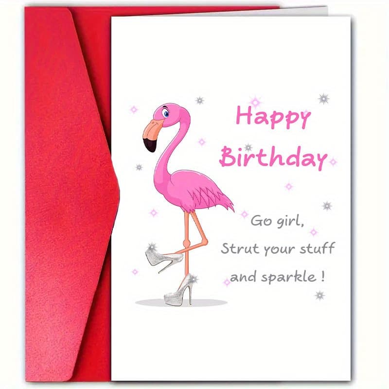 TEMU A Birthday Card With An Envelope (4.72 Inches By 7.09 Inches), Perfect For Family, , , Ideal For Birthday Celebrations, Made With High Quality For Different Events