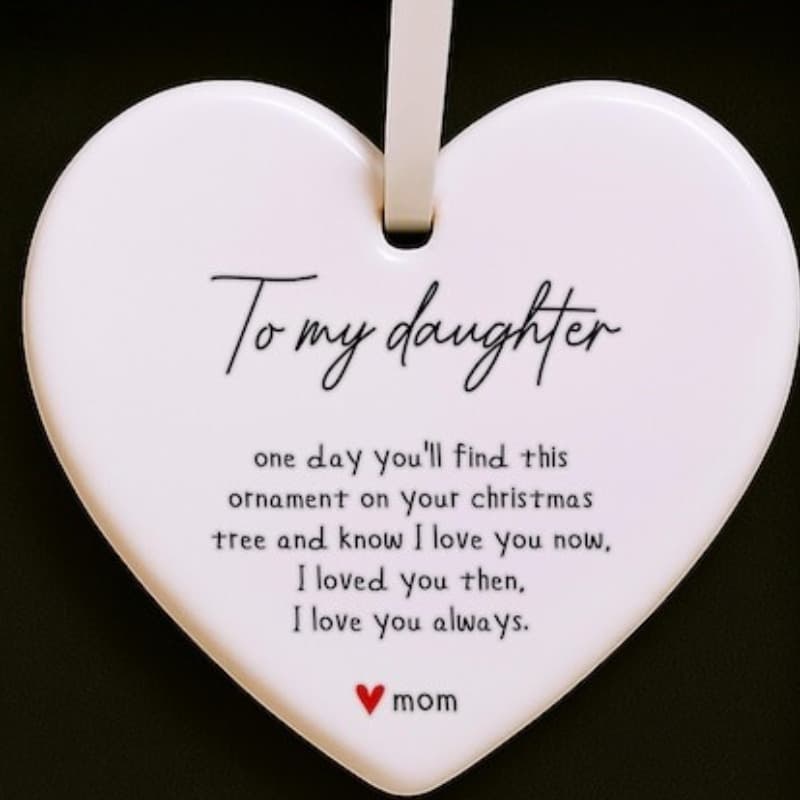 TEMU Single Daughter Christmas Decoration: Meaningful Gift For Mom, Keepsake Container A Box