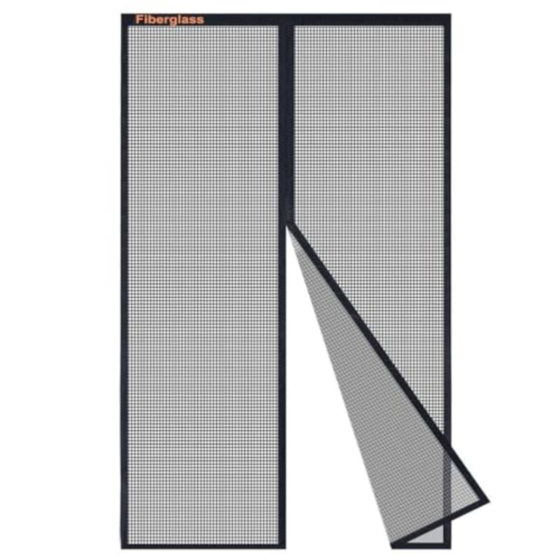 TEMU Bohemian Magnetic Mesh Door Curtain - Self-sealing Bug Proof Screen Suitable For , Tape Installation, Hand Washable Nylon Netting For, Sliding Doors, Partition Doors, /outdoor Use