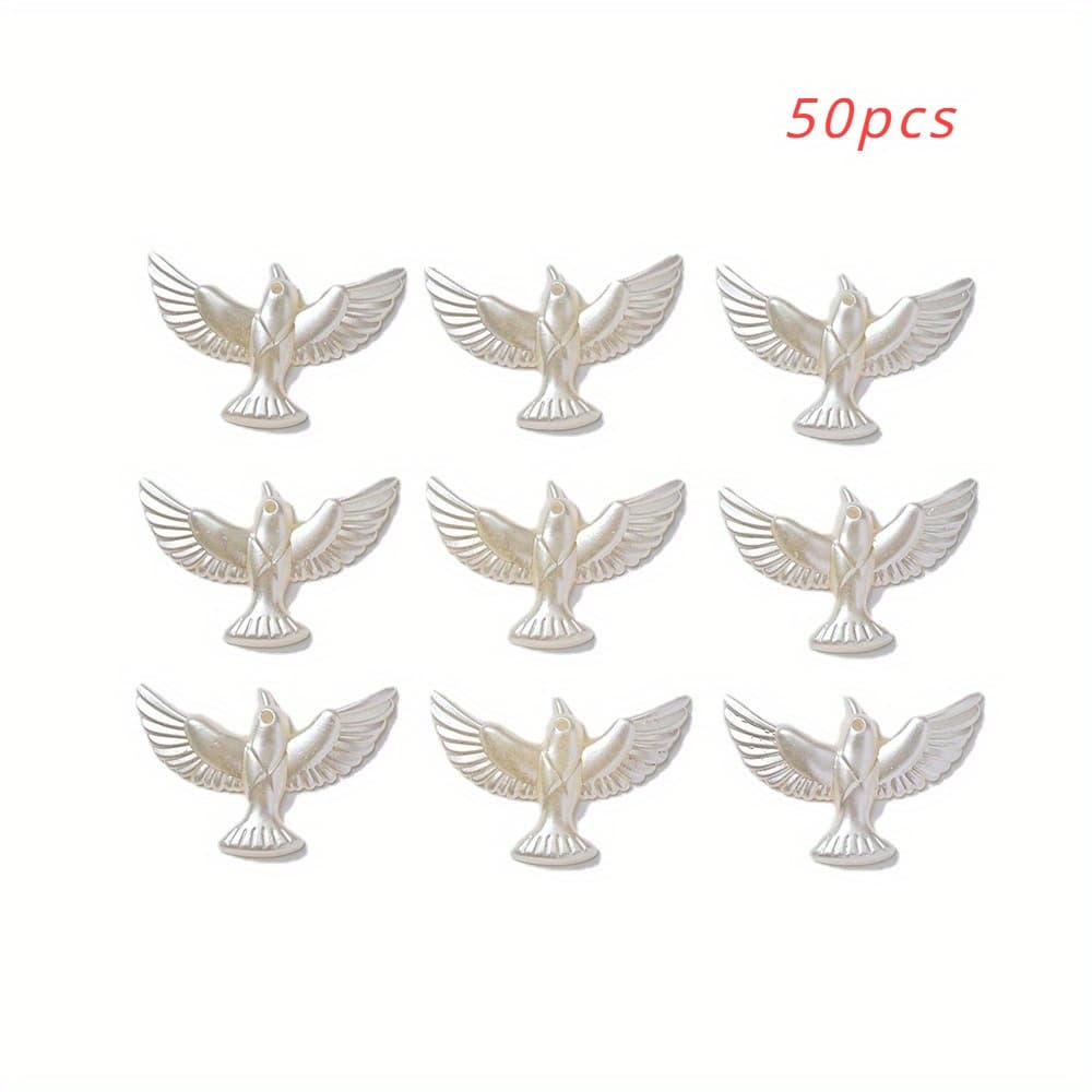 TEMU 50 Acrylic Beads, Baroque Vintage Style Handmade Beads, Suitable For Hair Clips, Jewelry Making And Fashion Additions