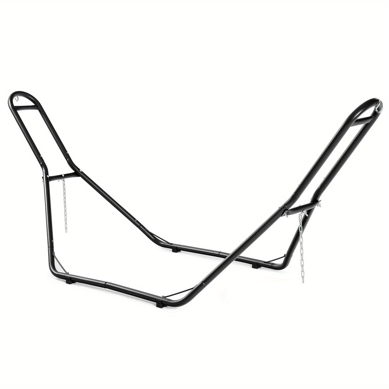 TEMU Lifezeal 9ft Stand, Heavy-duty Steel W/ & 2 S-hooks, Weather Resistant Material, Solid , Suitable For Curved , Brazilian & Spreader Bar.