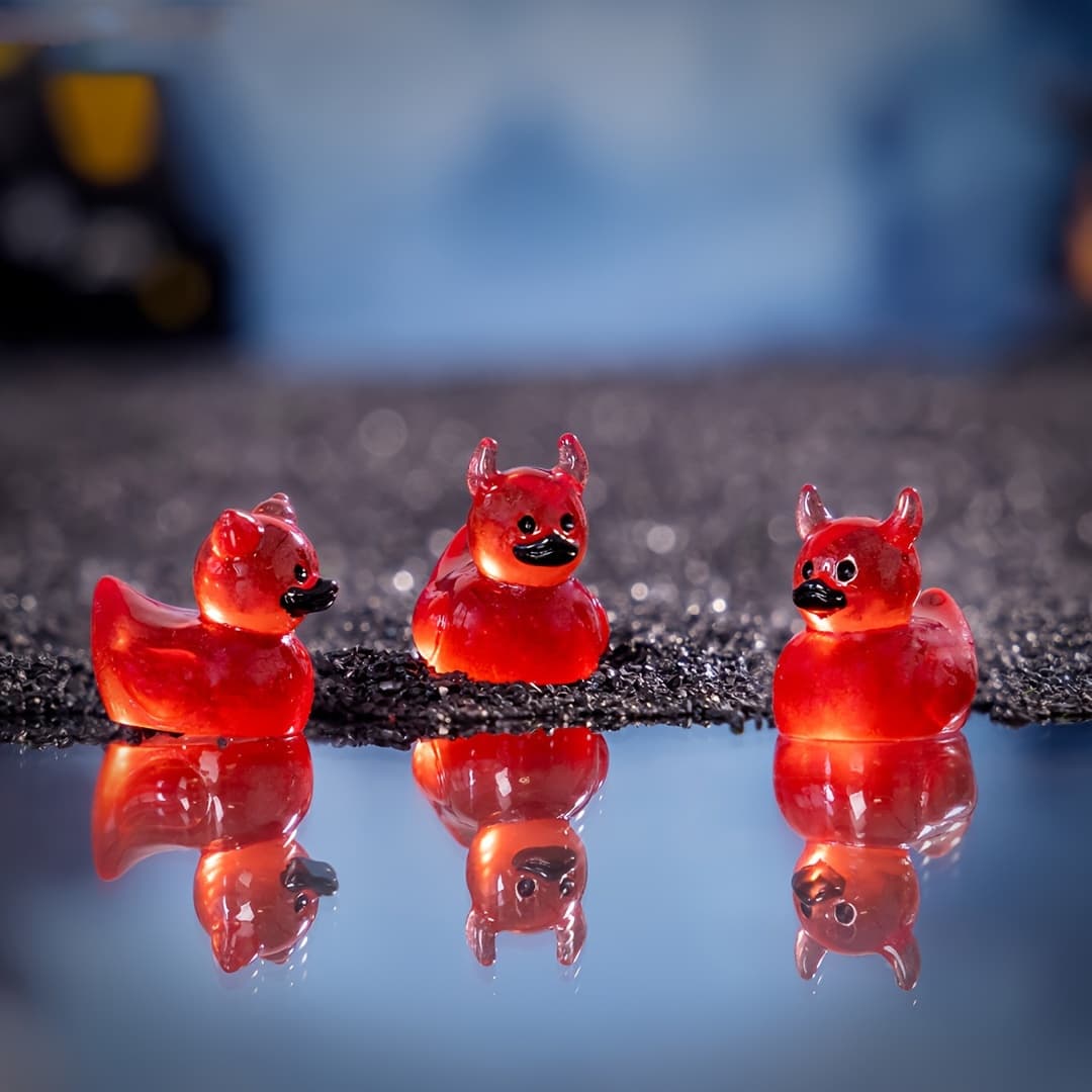 TEMU 20pcs Demon Figurines- Exquisite Resin Micro-landscape Craft Kits, Versatile Diy Decor For Car Interiors/desktop Displays/, And Festive Party Decorations