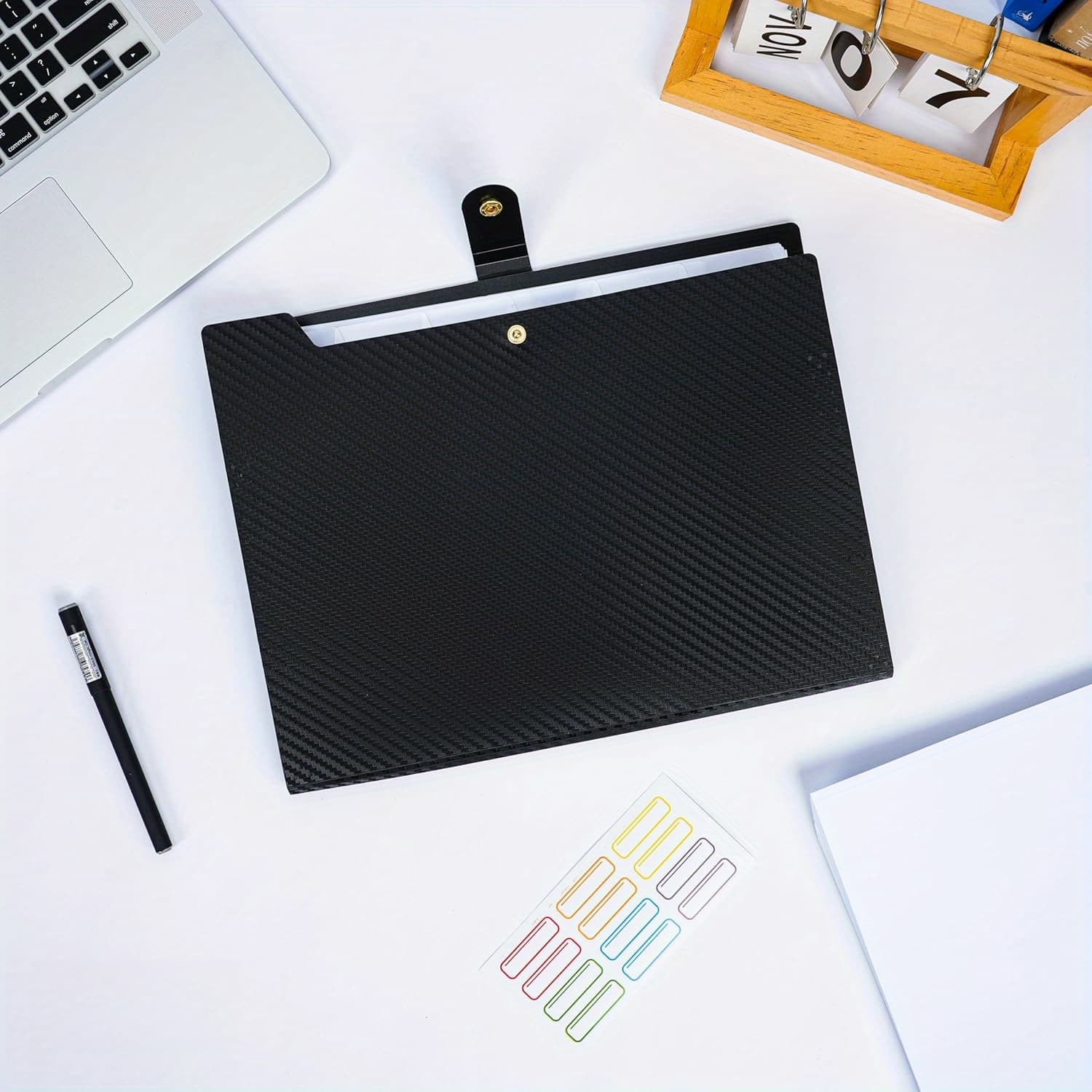 TEMU A4 Size Expanding File Folder Letter Size Accordion File Organizer With Labels Portable Document Paper Bill Receipt Organizer For School Office Supplies