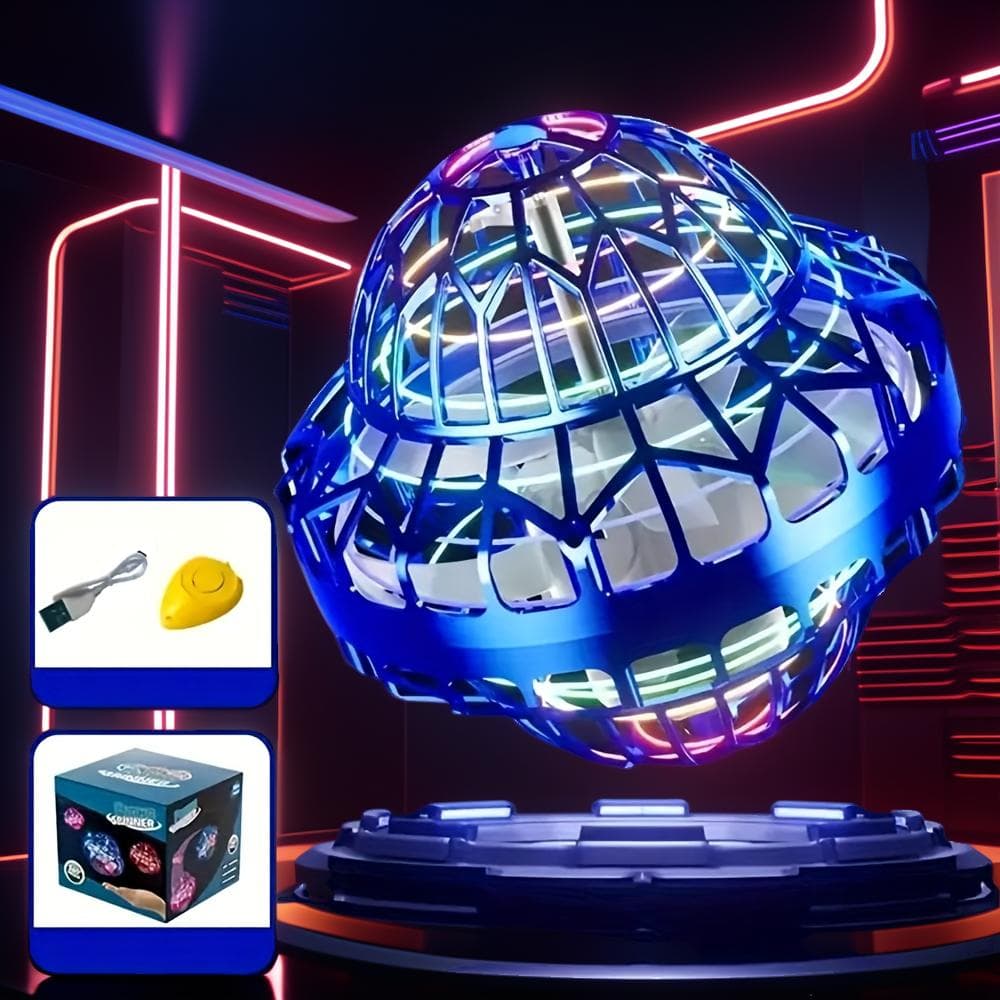 TEMU Ufo Flying Ball Toy Remote Hand Control Boomerang Hover Ball With Led Light, Outdoor Game Party Gift For Kids Halloween Christmas