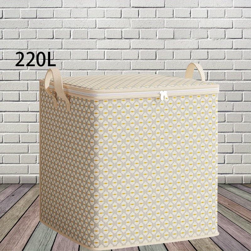 TEMU 1pack Large Clothes Storage Bags, Closet Organizers Storage Containers, Collapsible Storage Bins With Reinforced Handles, Sturdy Zippers, For Clothing, Blanket, Comforters
