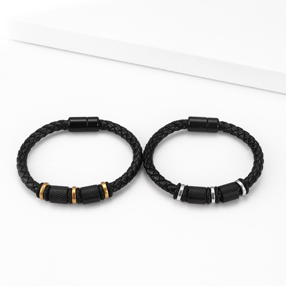 TEMU 2pcs Home Abuse Men's And Women's Bracelets Couple Bracelet Holiday Gift Jewelry