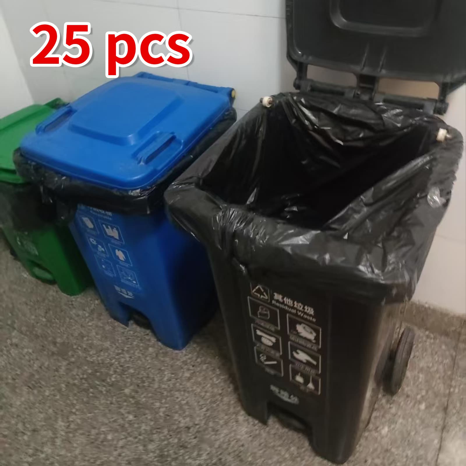 TEMU Extra-large 65 Gallon Garbage Bag, Used For Household Storage, Garbage Disposal, Yard Trash Can, Outdoor Travel. Large-capacity Garbage Bags That Are More Suitable For Life Needs