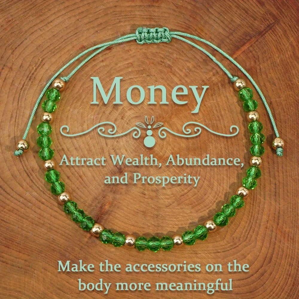 TEMU Bohemian Style Handmade Adjustable Wealth Bracelet - Attracts Fortune, And Body Accessories More Meaningful Perfect Jewelry Gift For