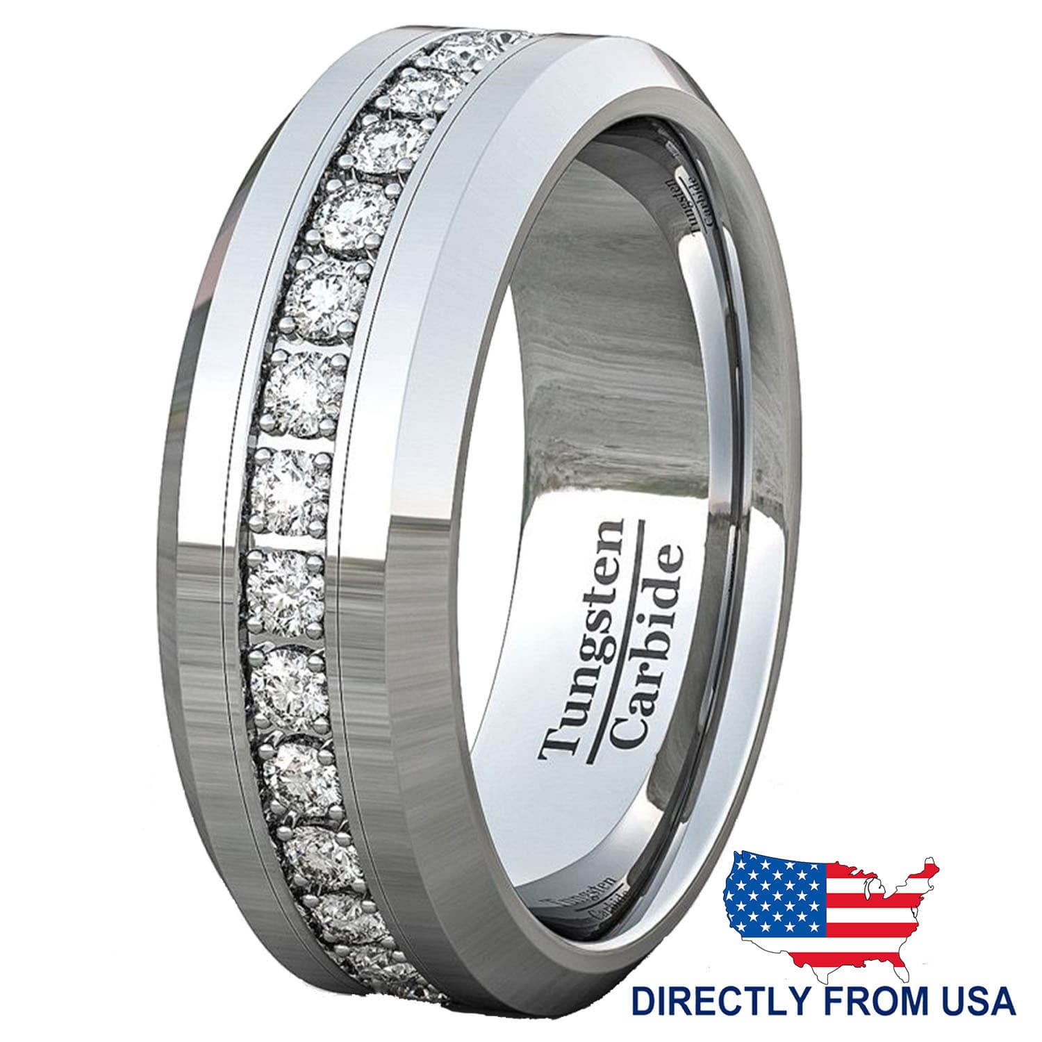 TEMU Men's Steel Ring Wedding Engagement Proposal Ring Fashion Hypoallergenic Graduation Jewelry Anniversary Father's Day