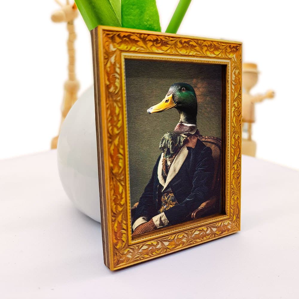 TEMU A Fridge Magnet, Mini Decorative Painting, Elegant Vintage Style, Portrait Of , Fun Home Kitchen Ornament, Holiday Gift, (back Is Full Of Magnet)