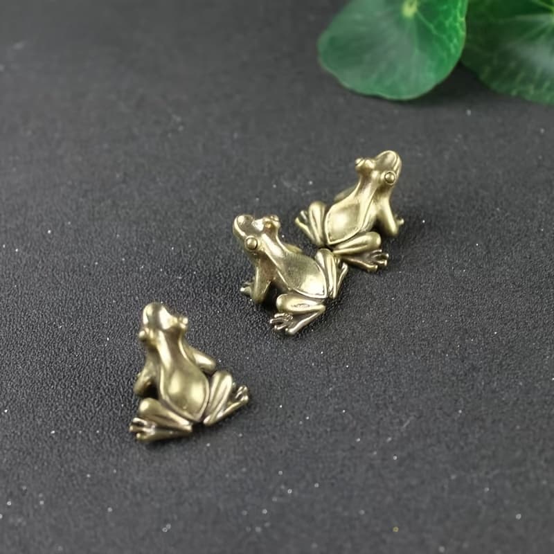 TEMU 3-piece Mini Frog Statue Set, Toad Animal Tea – Indoor And Outdoor Tabletop Accessories In Room Types Or Ornaments. Ideal Christmas Halloween Fall Home Décor Collectible Figurines