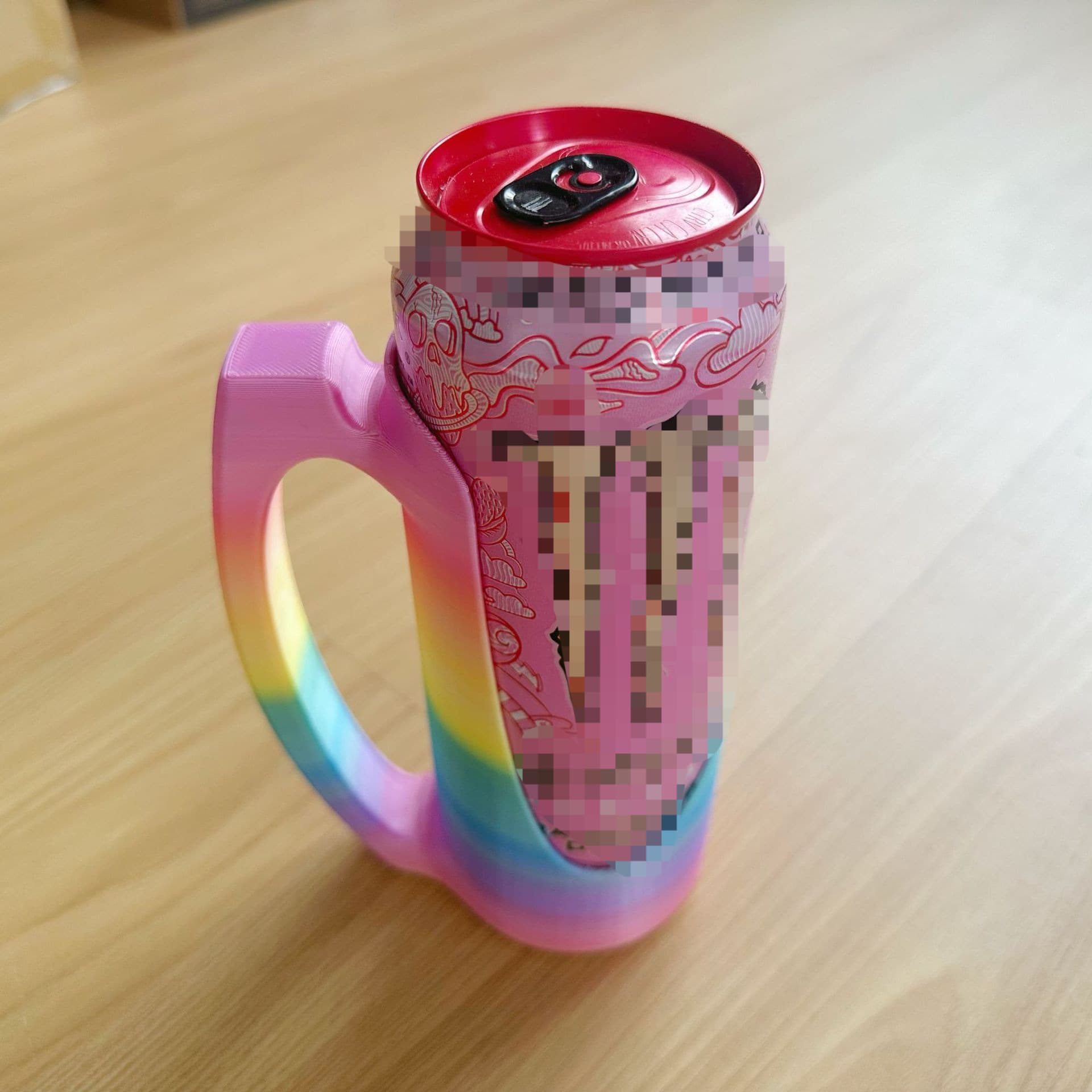 TEMU 16oz Slim Can Holder Tank Ra With Handle Fits Canned Beer, Serves As A , And Works As -saving Beverage Storage Organizer With A , Ideal For Drink Stations.