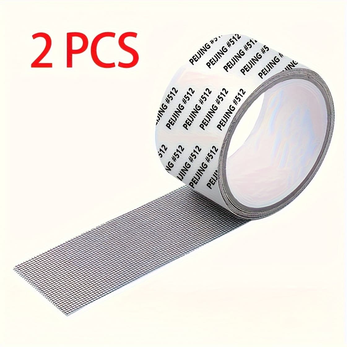 TEMU 2pcs Waterproof Adhesive Screen Repair Tape, Screen Hole Self-adhesive Patch Tape, Dormitory Door/curtain Insect-proof Net Tape, Lengthm/118in