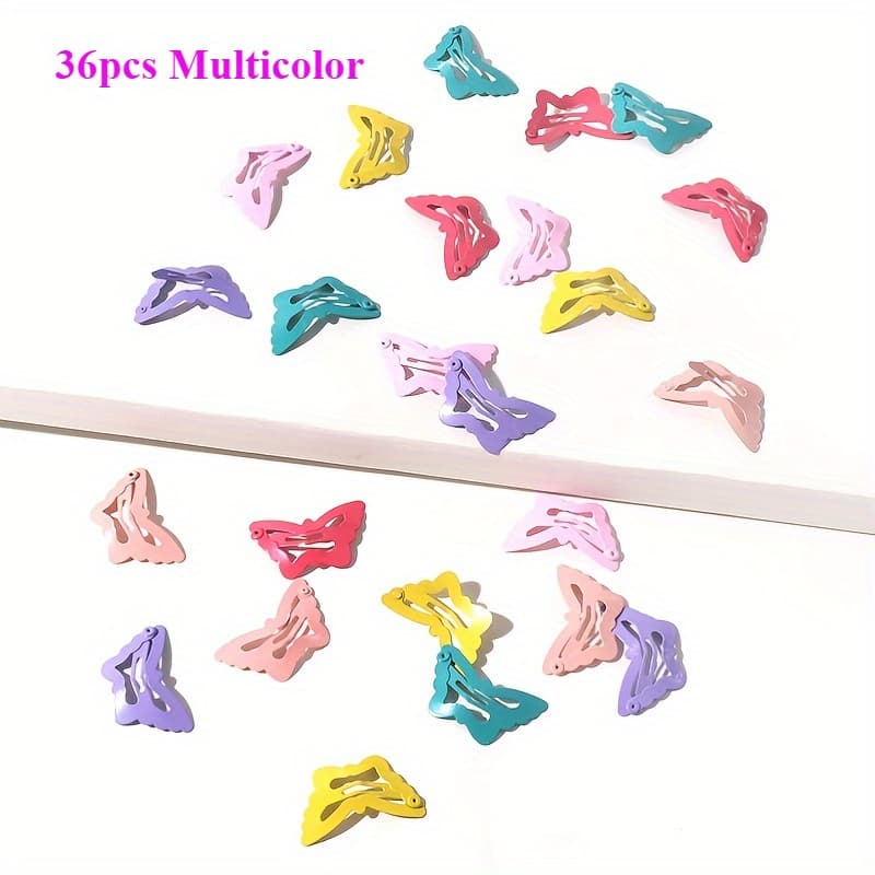 TEMU 12/24/36pcs Of Hair Clips In Shape, Side Hair Additions, A Great Gift