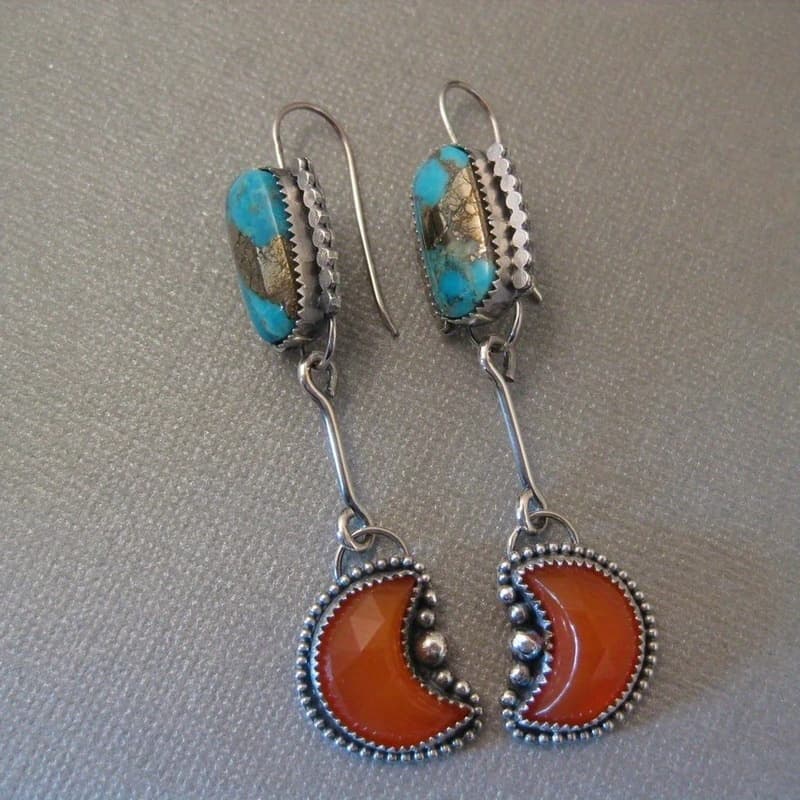 TEMU 1 Pair Vintage, Exaggerated, Easy, Fashionable Earrings, Anniversary Gift, Holiday, Birthday Party, Jewelry