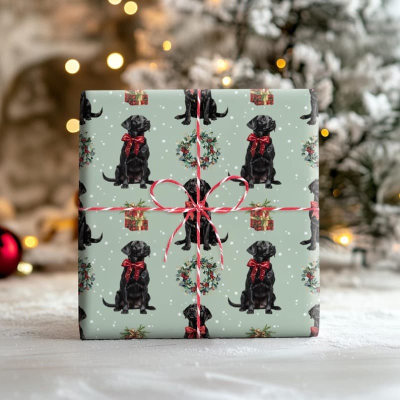 TEMU 1 Roll 58 Inches, Christmas Wrapping Paper, Christmas Wrapping Paper - Dog Lover Holiday Gift Wrap Roll For Owners, Christmas Gifts Wrapping Paper