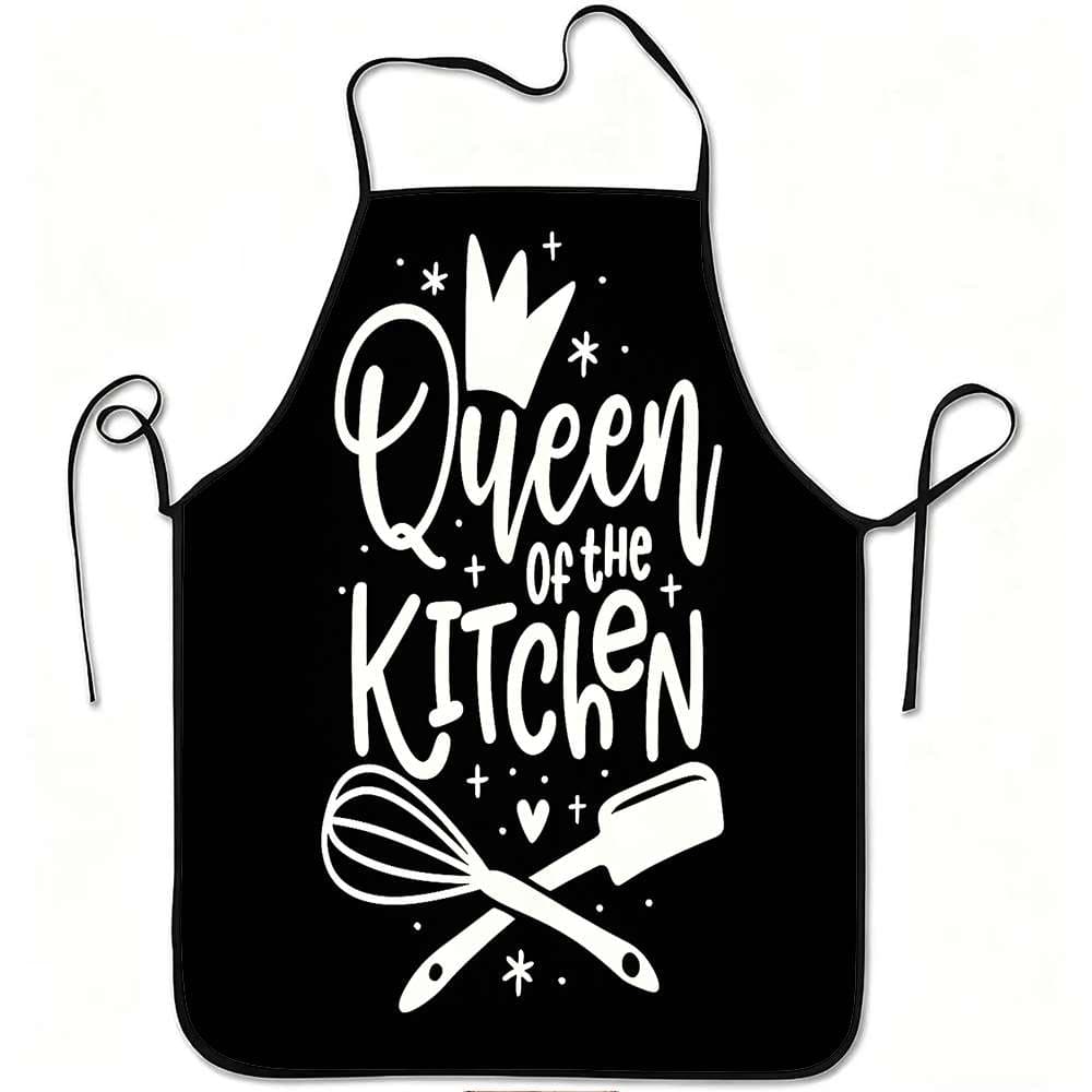 TEMU 1pc Print Apron, Sturdy And Easy To Clean, Adjustable Waist, Made Of Polyester, Suitable For Cooking, Gardening, Fruit Picking, Christmas And Halloween, Offer
